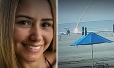 woman struck killed lightning beach colombia